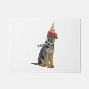German Shepherd Birthday  Doormat