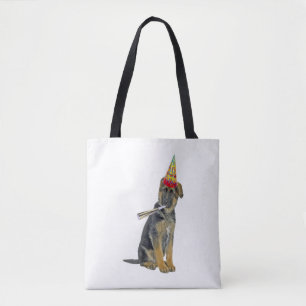 German Shepherd Birthday  Tote Bag