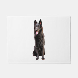German Shepherd Black Dog  Doormat