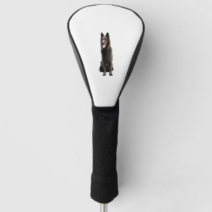 German Shepherd Black Dog Golf Head Cover