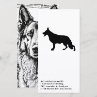 German Shepherd Black Silhouette