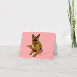 German Shepherd Blank Note Card