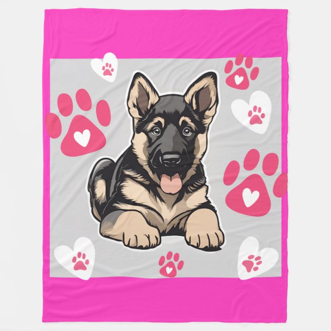 German Shepherd Blanket (Front)