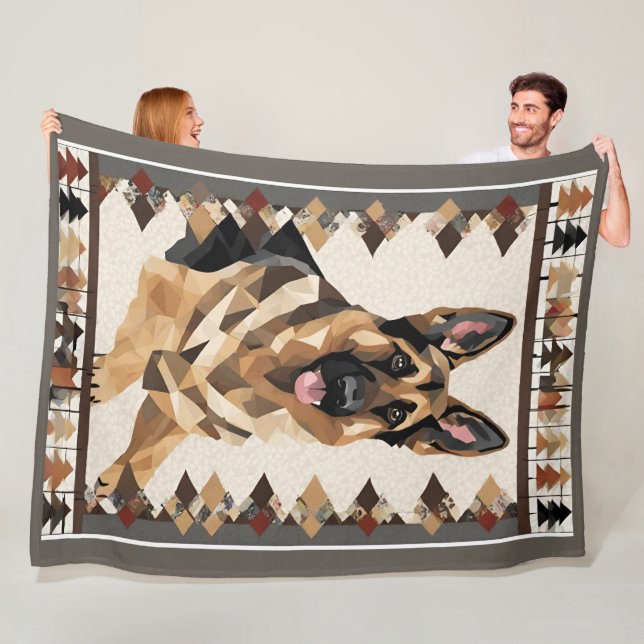 German Shepherd Blanket (In Situ)