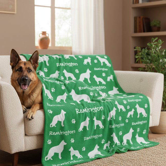 German Shepherd Blanket | Loyal & Loving Gift (Personalized German Shepherd Blanket)