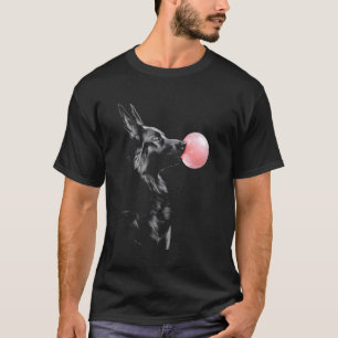 German Shepherd Blowing Chewing Gum T-Shirt