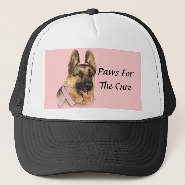 German Shepherd Breast Cancer Hat (Front)