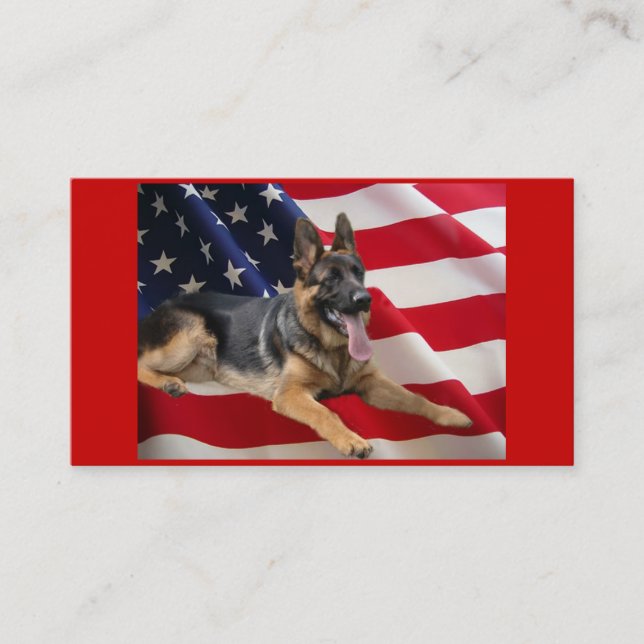 German Shepherd Breeder Business Card (Front)