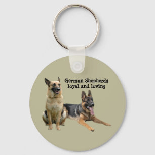 German Shepherd Buddies Keychain