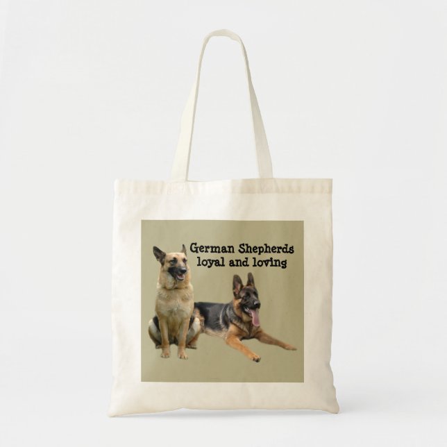 German Shepherd Buddies Tote Bag (Front)