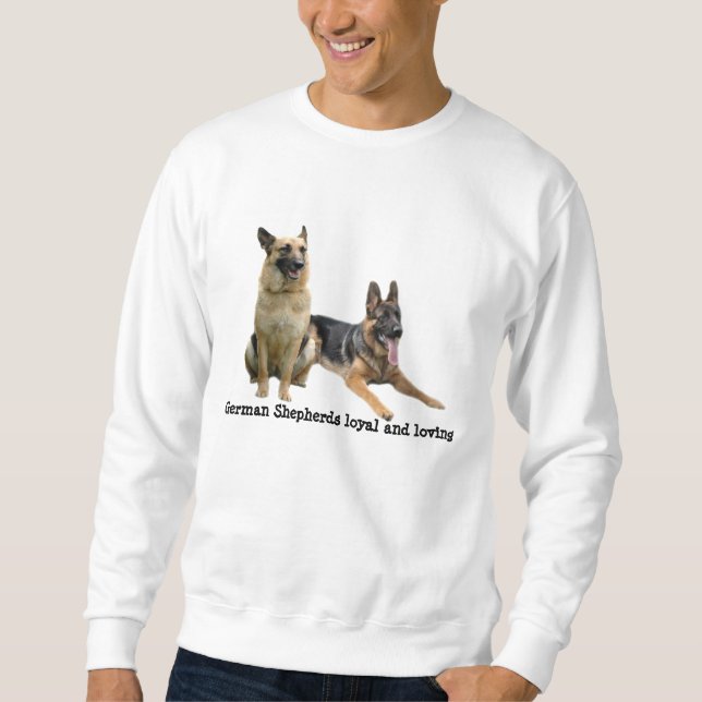 German Shepherd Buddies Unisex Sweatshirt (Front)
