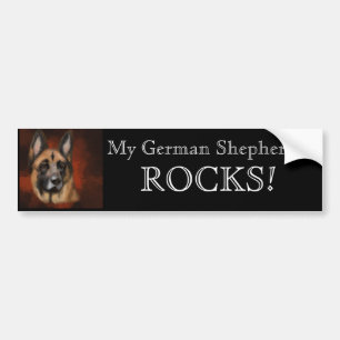 GERMAN SHEPHERD     BUMPER STICKER
