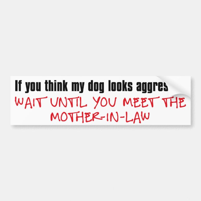 German Shepherd Bumper Sticker (Front)