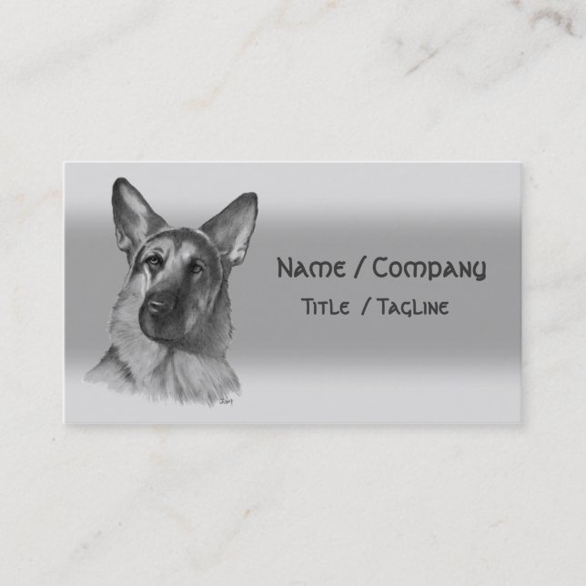 German Shepherd Business Card (Front)
