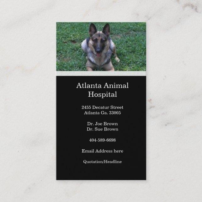 German Shepherd Business Card (Front)