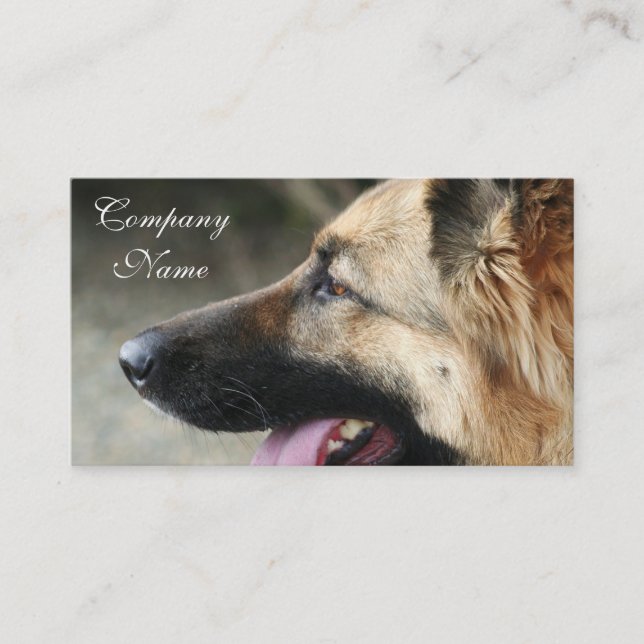 German Shepherd business cards (Front)