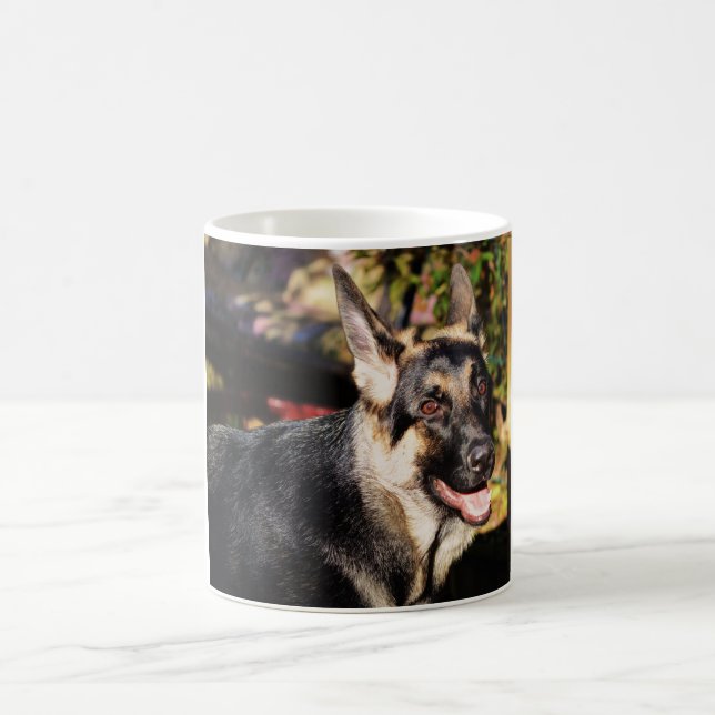 German Shepherd by Shirley Taylor Coffee Mug (Center)