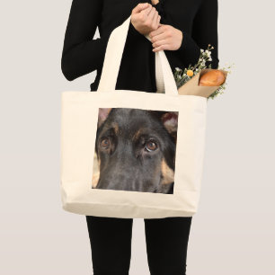 German Shepherd by Shirley Taylor Large Tote Bag