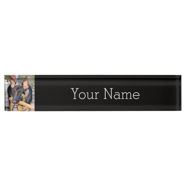 German Shepherd by Shirley Taylor Nameplate (Front)