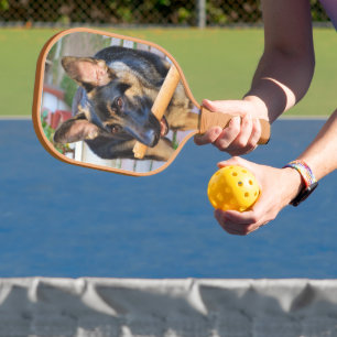 German Shepherd by Shirley Taylor Pickleball Paddle
