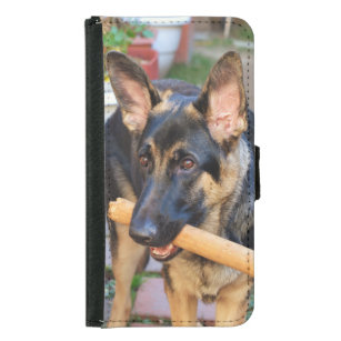 German Shepherd by Shirley Taylor Samsung Galaxy S5 Wallet Case