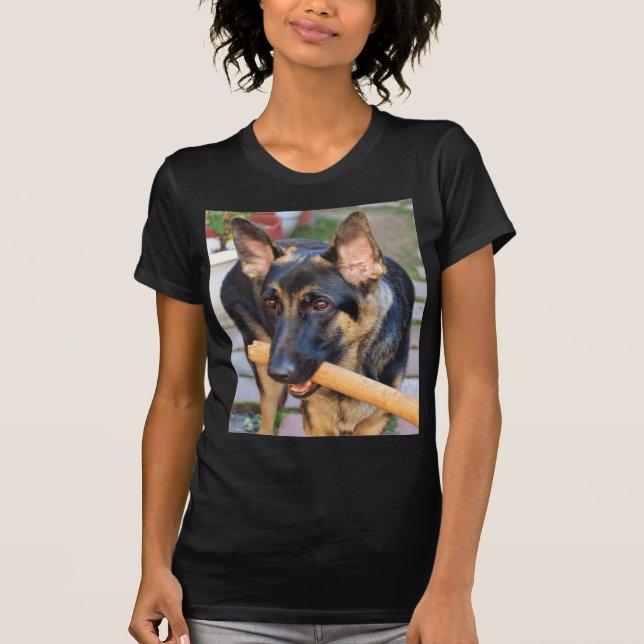 German Shepherd by Shirley Taylor T-Shirt (Front)