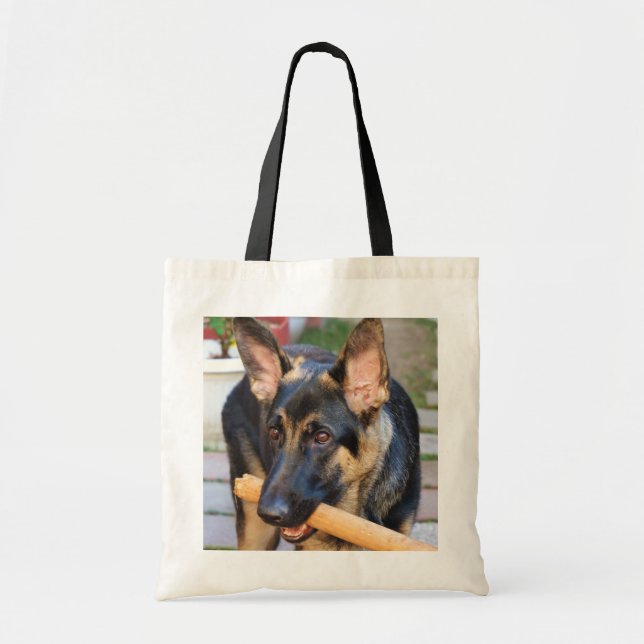 German Shepherd by Shirley Taylor Tote Bag (Front)