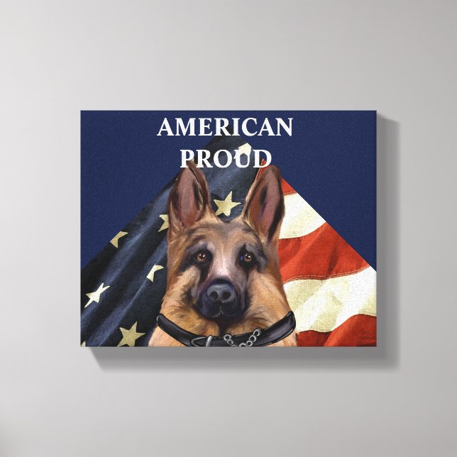 German Shepherd     Canvas Print (Front)