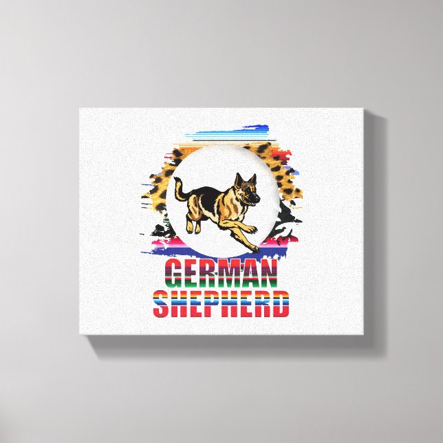 German Shepherd Canvas Print (Front)