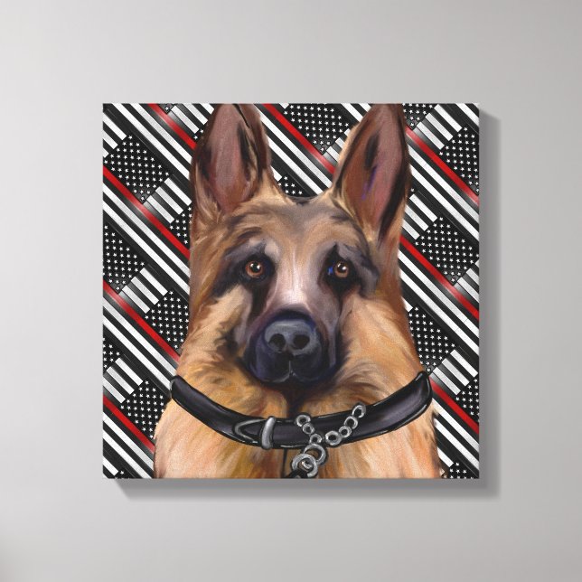 German Shepherd Canvas Print (Front)