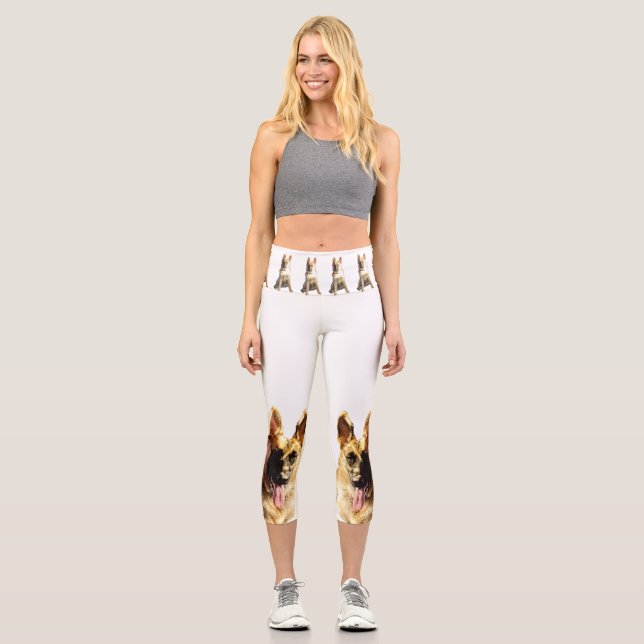 GERMAN SHEPHERD    CAPRI LEGGINGS (Front)