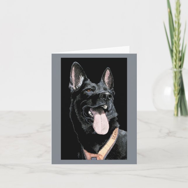 German Shepherd Card - "Rixi" (Front)