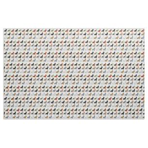 german shepherd cartoon colours fabric