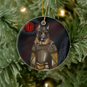 German Shepherd       Ceramic Tree Decoration