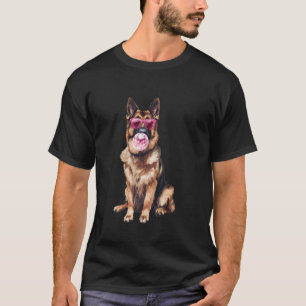 German Shepherd Chewing Gum T-Shirt