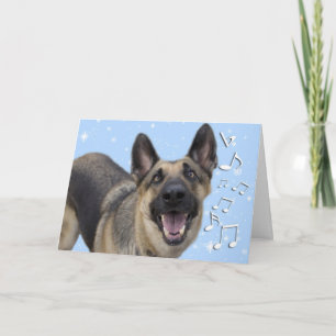 German Shepherd Christmas Card