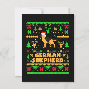 German Shepherd Christmas Card