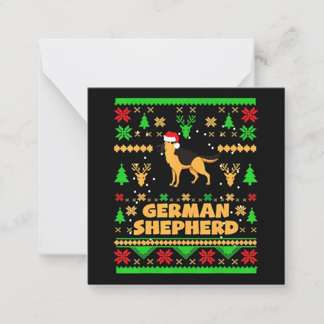 German Shepherd Christmas Card (Front)
