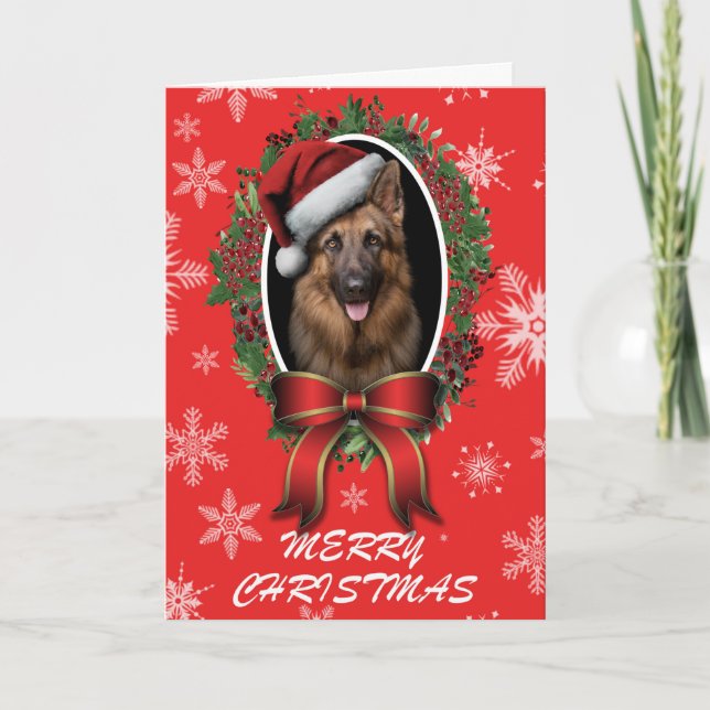 German shepherd christmas card (Front)