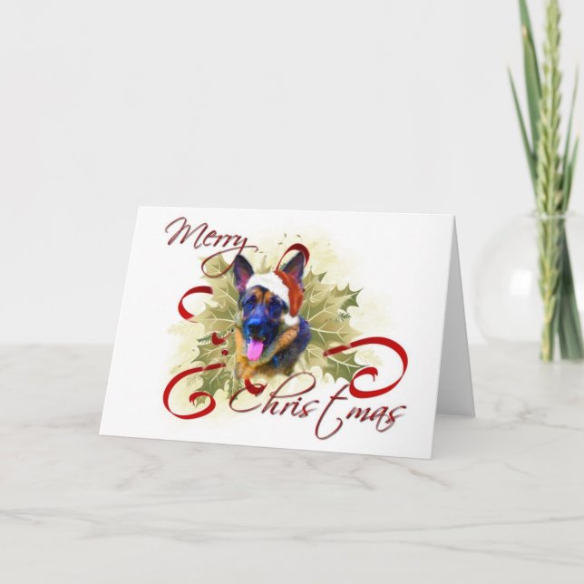 German Shepherd Christmas Cards (Front)
