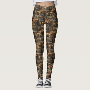 German Shepherd Christmas Festive Voyage  Leggings