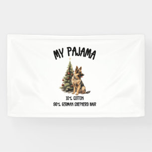 German Shepherd & Christmas, Funny Dog Design for  Banner