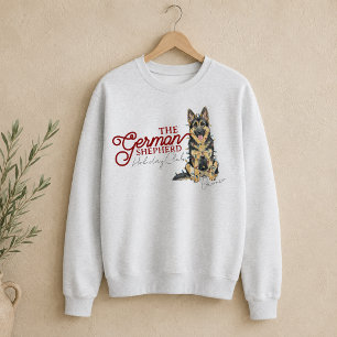 German Shepherd Christmas Holiday Club  Sweatshirt
