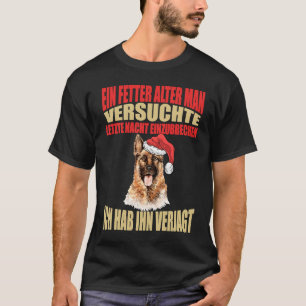 German Shepherd Christmas Santa Claus T-Shirt