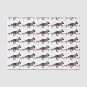 German Shepherd Christmas Tissue Paper