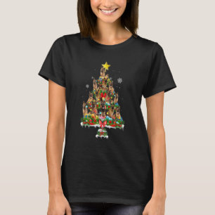 German Shepherd Christmas Tree Dog  Xmas T-Shirt