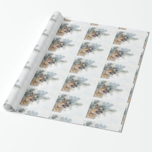 German Shepherd Christmas Wrapping Paper