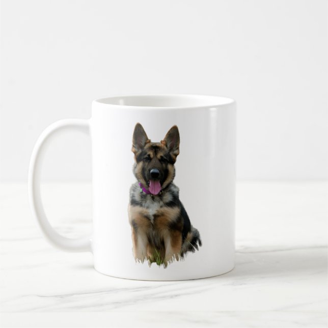 German shepherd coffee mug (Left)