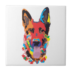 German shepherd colour tile