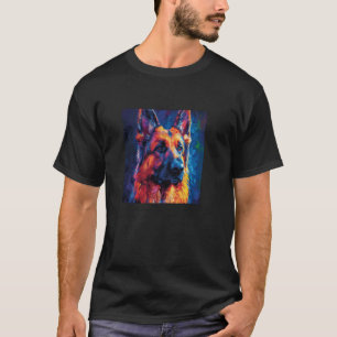 German Shepherd Colourful Graphic 1 T-Shirt